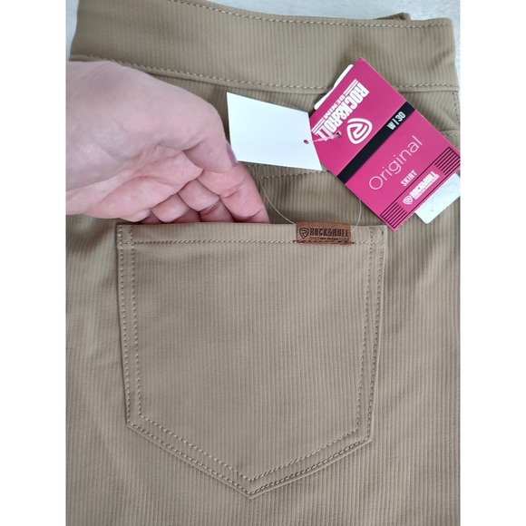 Rock & Roll Fringe Mini Skirt Tan Size 32 - Picture 8 of 11